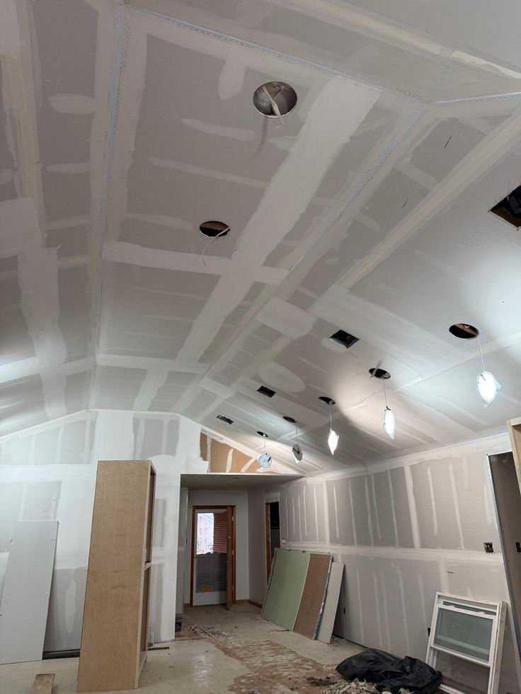 Gipswerk en drywall project door Farwood Timmerwerken